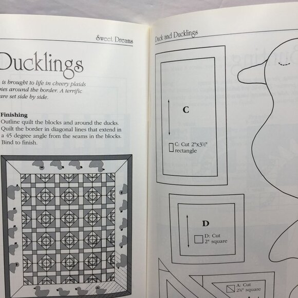 Vintage 1995 Sweet Dreams: Heirloom Quilts Babies Gordon Frost 17 Quilt Patterns - Picture 8 of 10